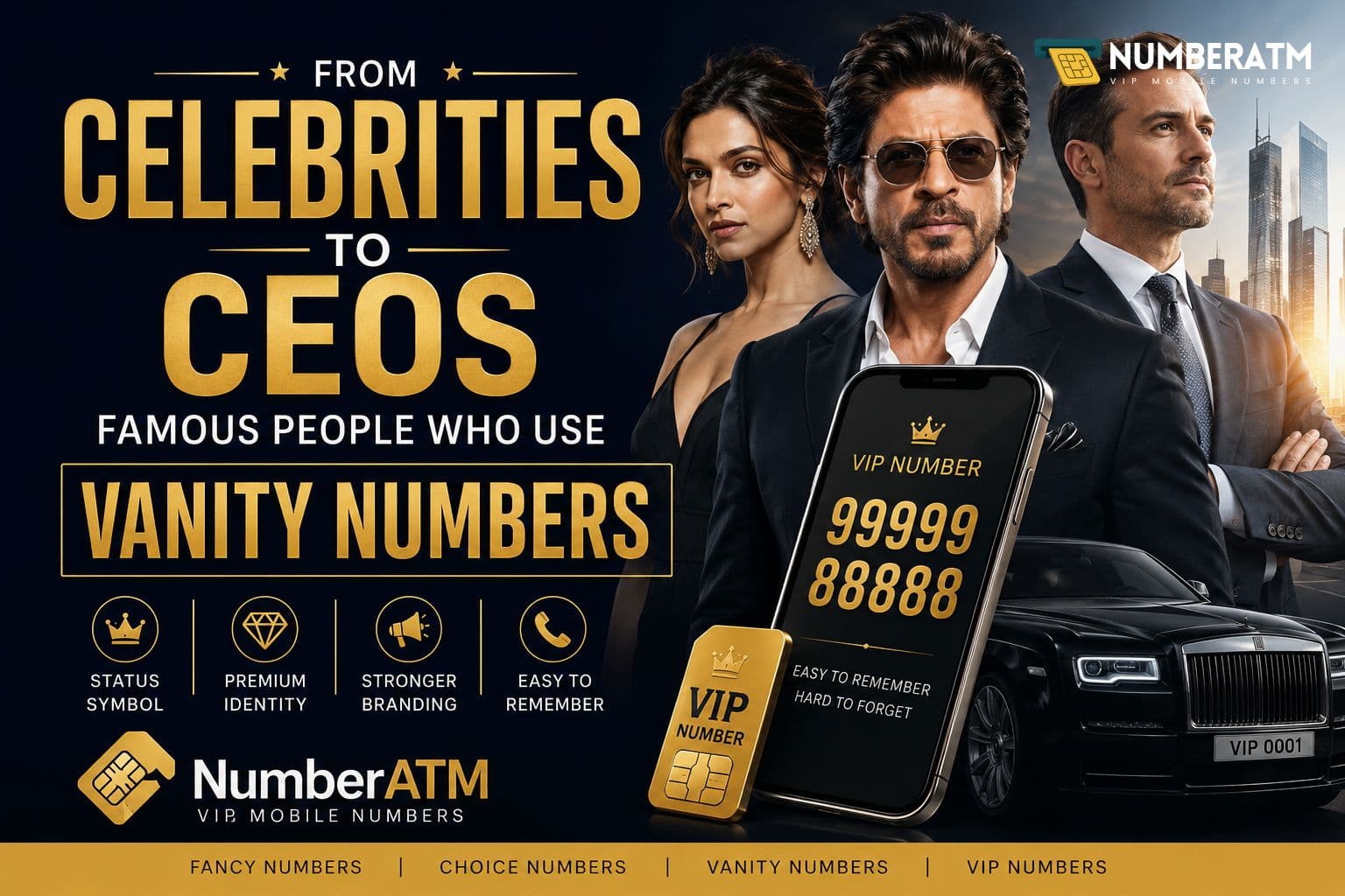 From Celebrities to CEOs: Famous People Who Use Vanity Numbers